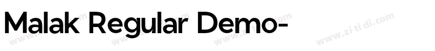 Malak Regular Demo字体转换